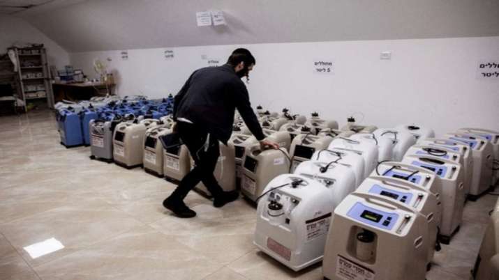 The oxygen concentrators are either delivered to the