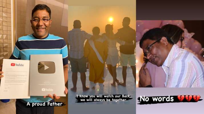 India Tv - Hina Khan shares unseen pictures with late father﻿