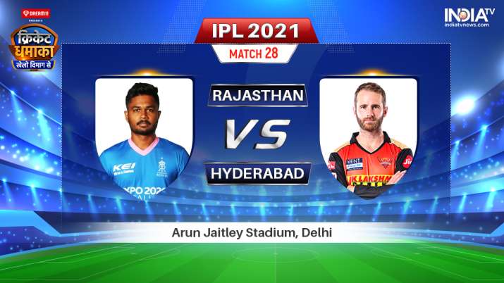 Live IPL 2021 Match RR vs SRH: Watch Rajasthan Royals vs ...