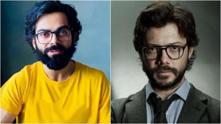 Virat Kohli Is Ready To Play The Professor In Money Heist S Indian Version Say Fans As His Pic Goes Viral Trending News India Tv