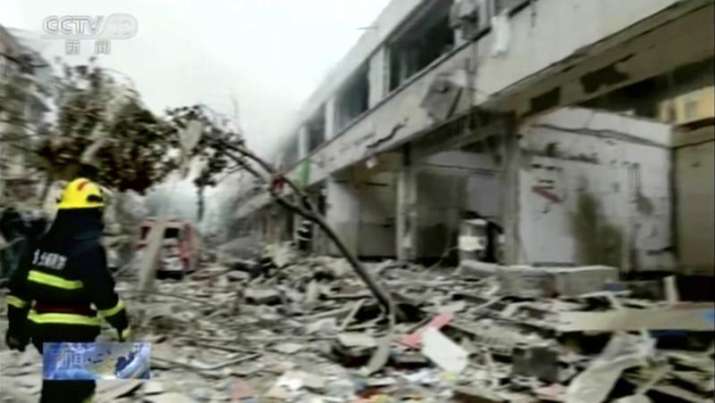 china powerful gas explosion, china explosion, china powerful gas explosion killed injured