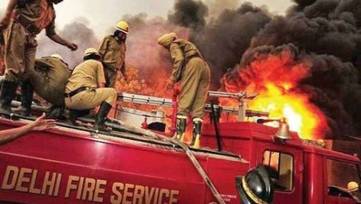 According to the fire department, a call about blaze was