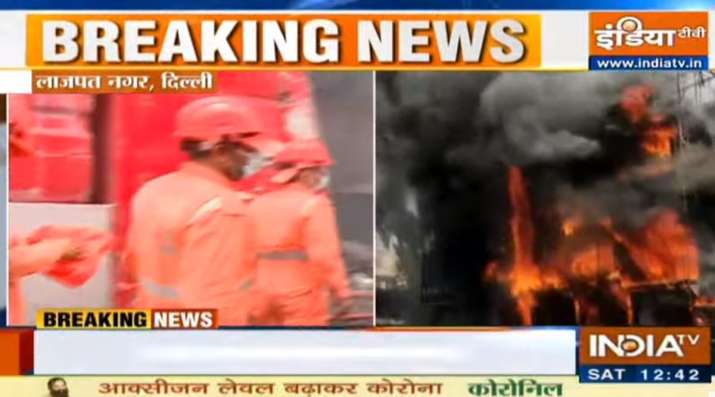 More than 25 fire tenders have been rushed to the spot to