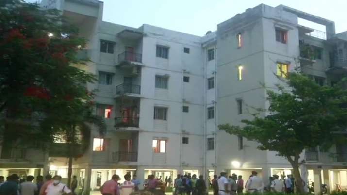 The encounter took place inside a housing society in
