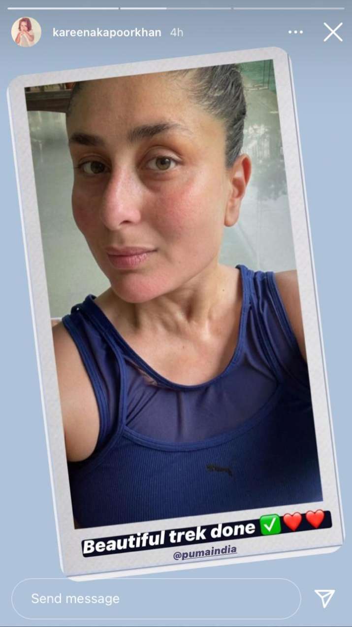 Kareena Kapoor Khan Drops Gorgeous No Makeup Selfie After ‘beautiful Trek’ Saffron Factor