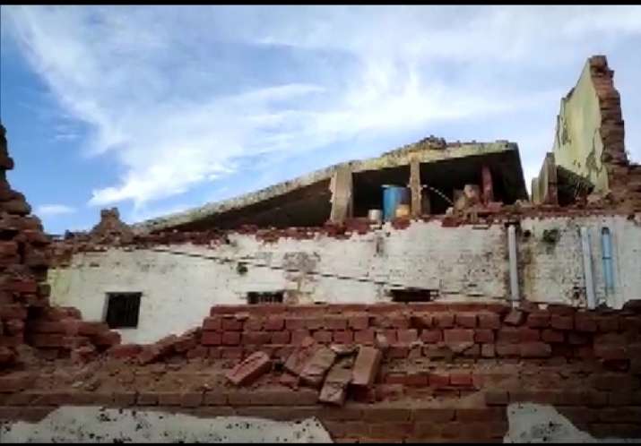The wall of barrack number 6 caved in around 5.10 am at