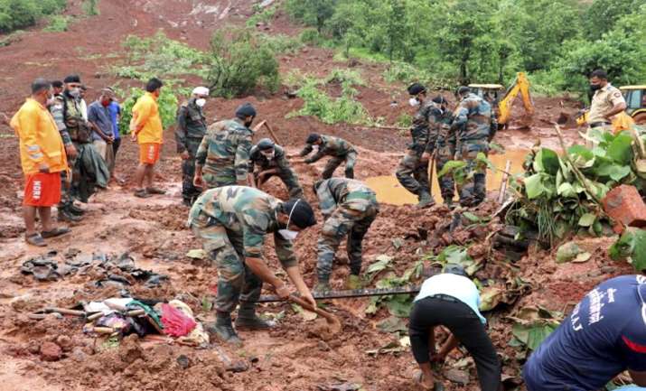 India Tv - Ratnagiri: Flood relief operation under Operation Varsha was carried out in Ratnagiri district of Maharashtra. 