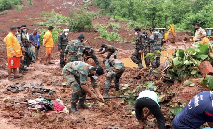 India Tv - Ratnagiri: Flood relief operation carried out as part of Operation Varsha in Ratnagiri district of Maharashtra. 
 