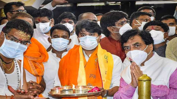 India Tv - Jyotiraditya Scindia, Mahakaleshwar temple, Ujjain