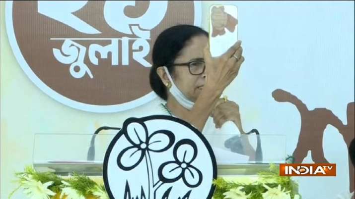 Mamata Banerjee was addressing the people online on