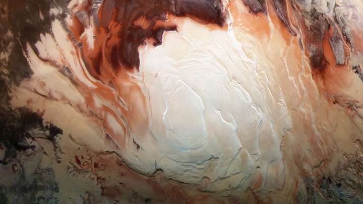 mars, lakes in mars, mars south pole, lakes, lake discovery in mars, red planet, Mars Express orbite