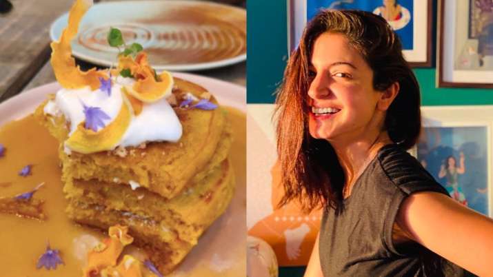 Take a peek at Anushka Sharma's delicious breakfast with fruits and pancakes;  see photos