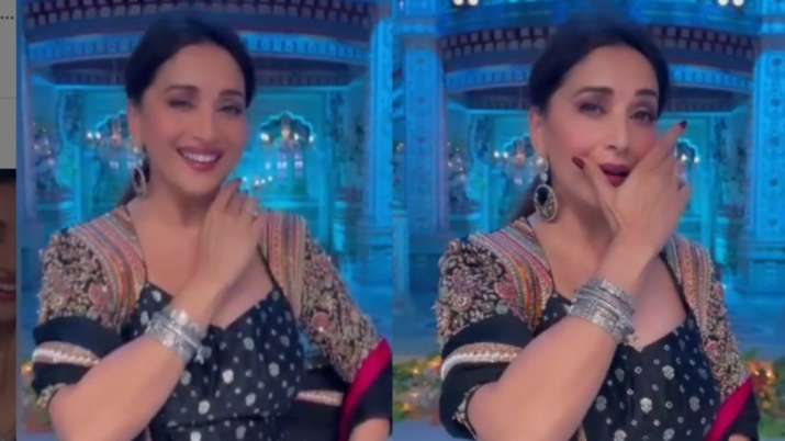 Madhuri Dixit's beautiful dance to the tunes of 'Kajra Mohabbat Wala' sweeps the internet | Watch