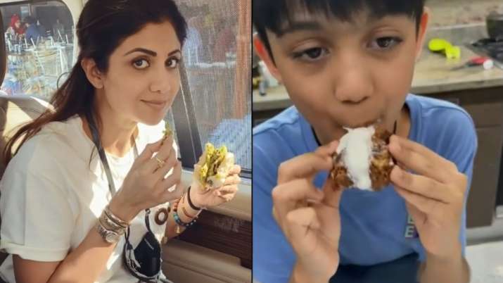 Shilpa Shetty's son Viaan Raj Kundra left the internet with his version of 'Sunday Binge'