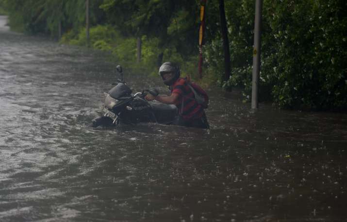 India Tv - delhi rains waterlogging