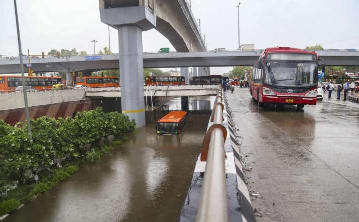 waterlogging delhi rains monsoon