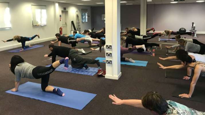 Yoga during lunch breaks to keep stress in-check
