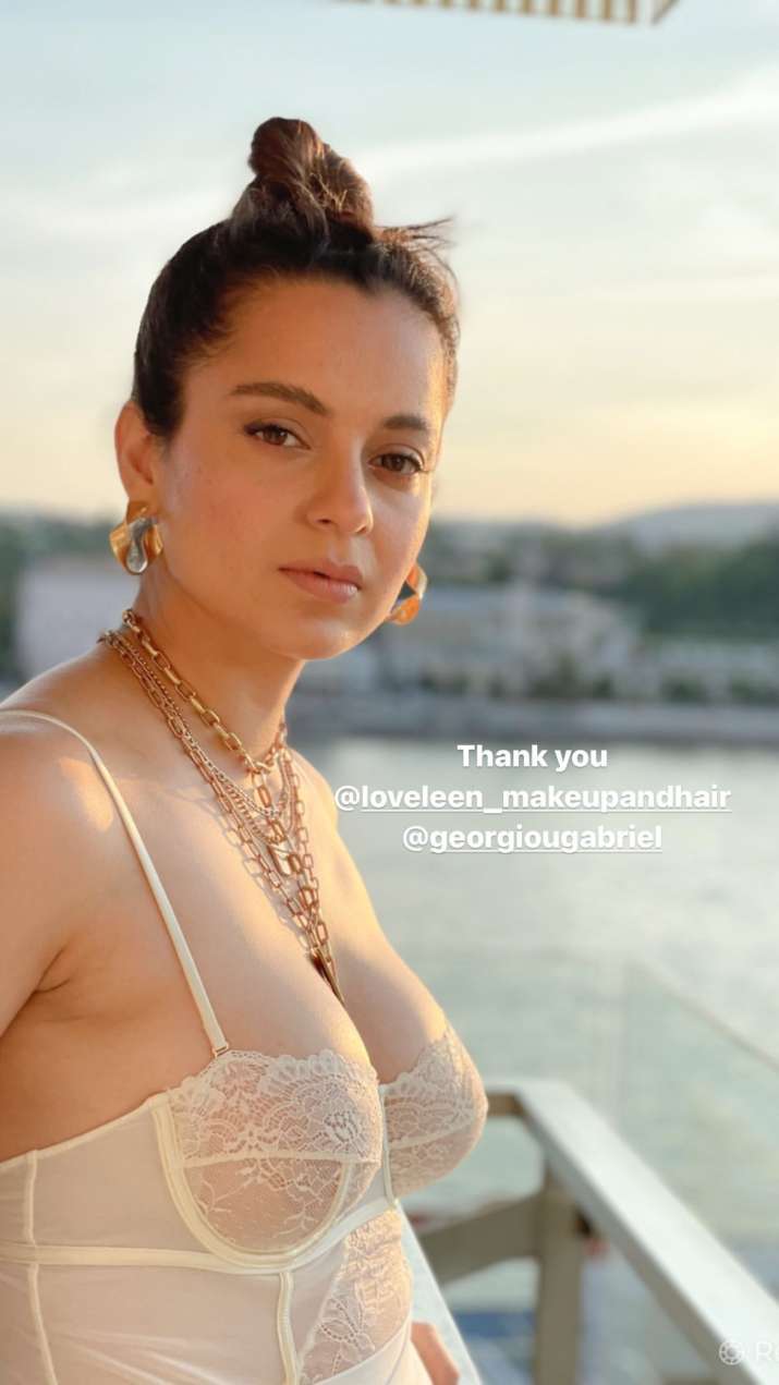 India Tv - Kangana Ranaut's alluring fashion style at Dhaakad wrap-up party sets internet ablaze