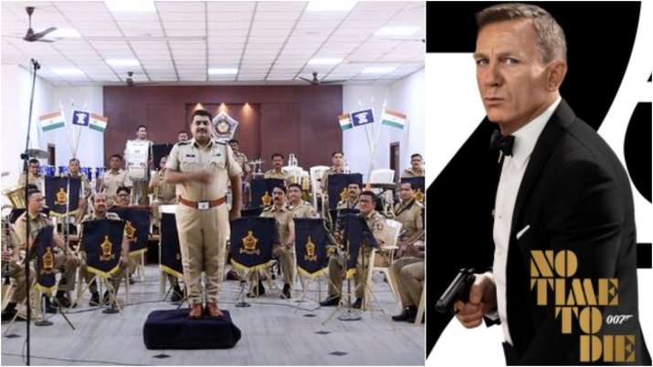 Mumbai Police Band, Poster of No Time to die featuring Daniel Craig