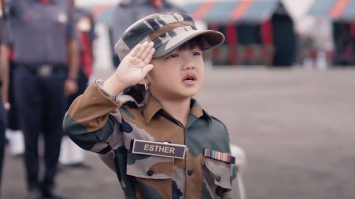 5-year-old Mizoram girl singing National Anthem in army uniform sure to melt your heart | WATCH