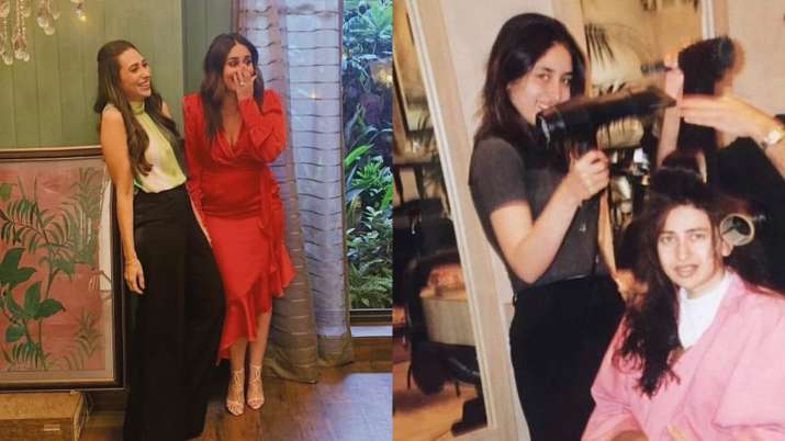 Kareena Kapoor turns hairstylist for Karisma Kapoor in Friendship Day post