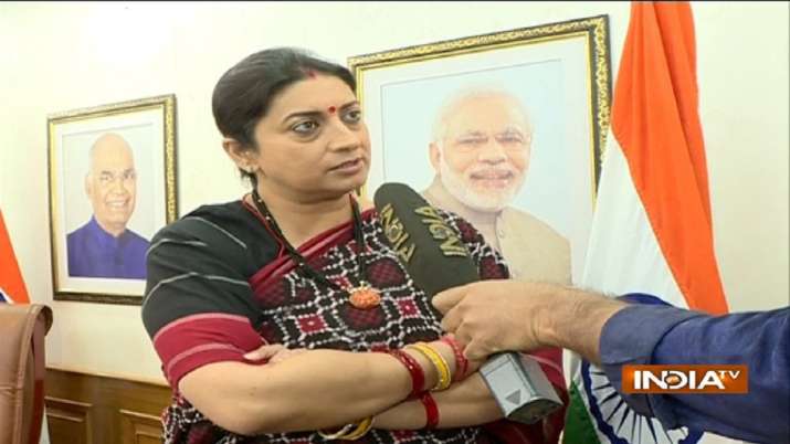 Smriti blasts Rahul after he questions govt's NMP move