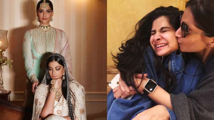 Sonam Kapoor Ahuja poses with newly wed sister Rhea, calls her the 'most beautiful bride'