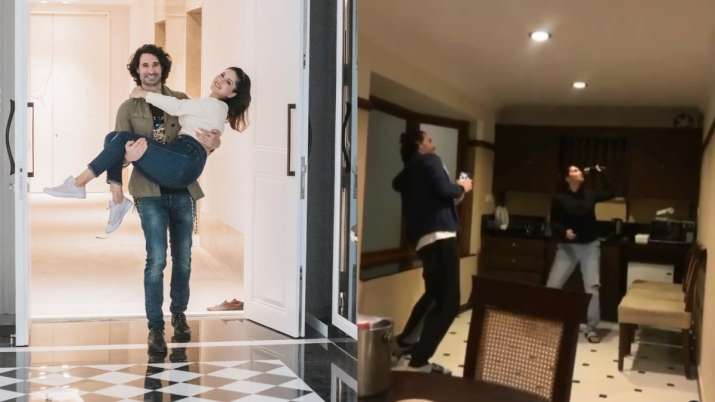 See how Sunny Leone, husband Daniel Weber dealt with 'wild flying cockroach' in THIS hilarious video