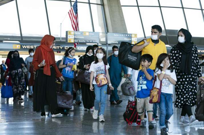 evacuated afghans us