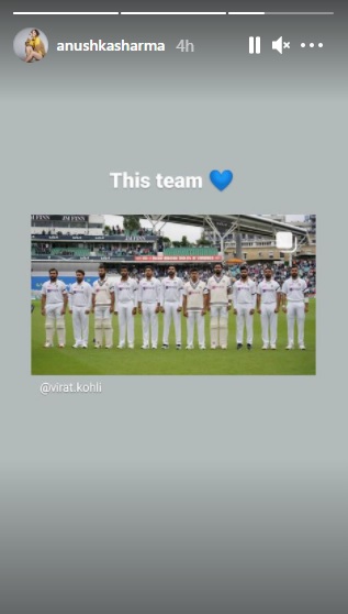 India Tv - Ranveer Singh, Anushka Sharma cheer for Virat Kohli Indian cricket team on their historic win