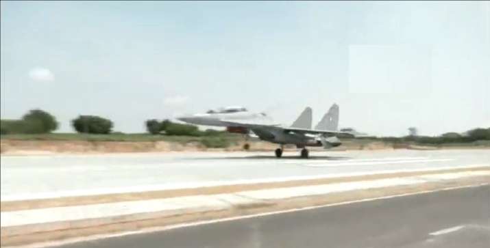 Rajnath, Gadkari inaugurate emergency landing strip for IAF