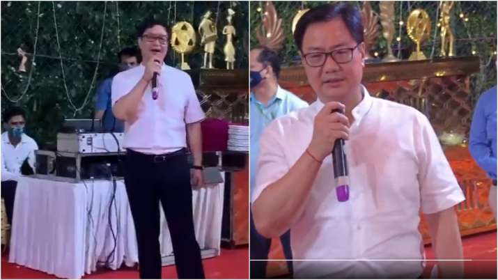 Kiren Rijiju sings