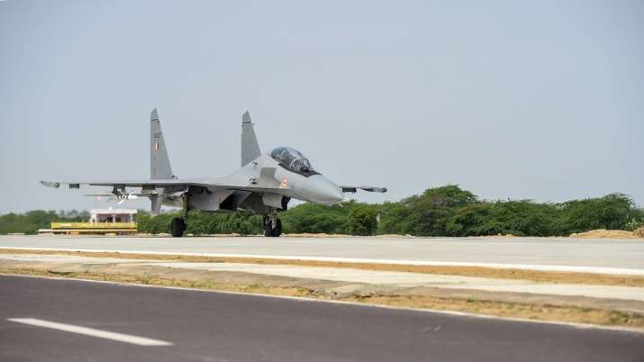 Gadkari, iaf, emergency landing strip, rajnath singh