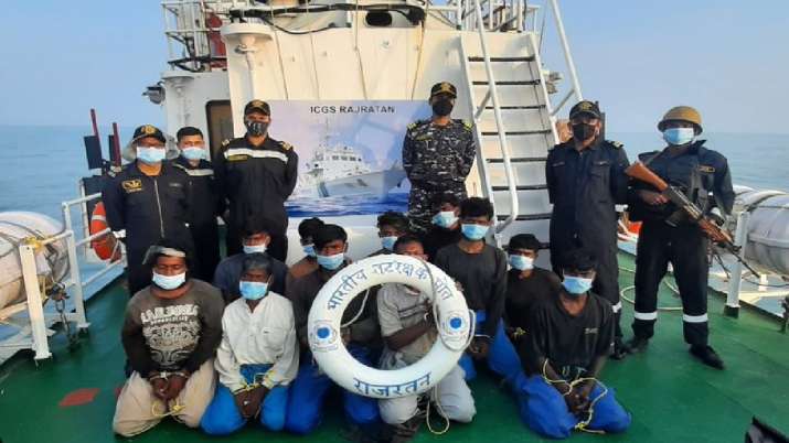 The boat has been brought to Okha for further probe, said