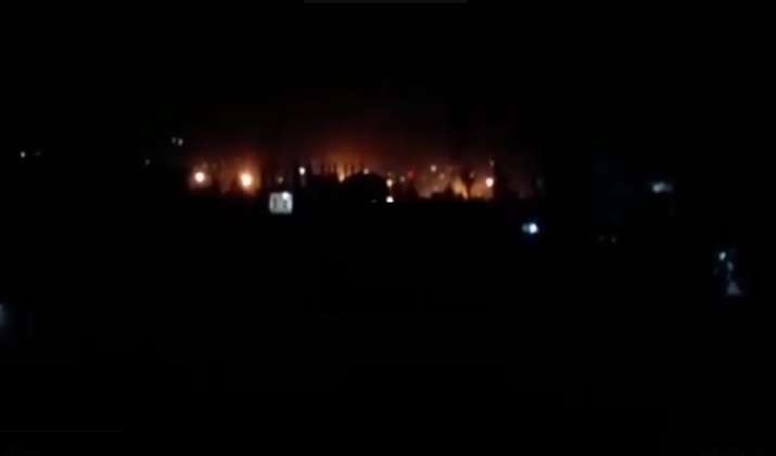 Multiple rocket hit area near a power station in Kabul: