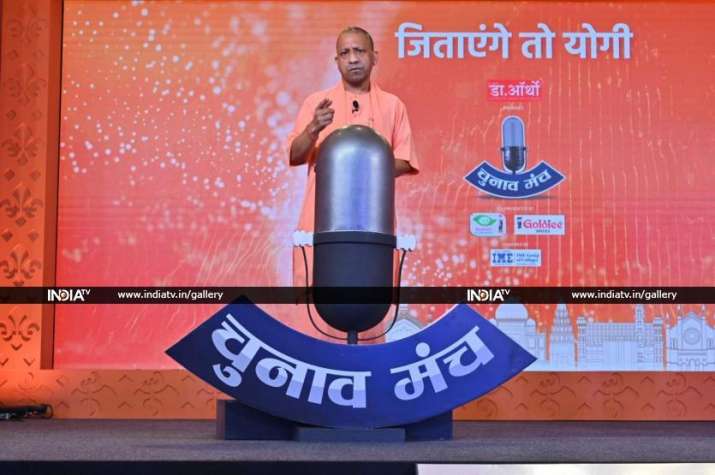 Uttar Pradesh Chief Minister Yogi Adityanath at India TV's