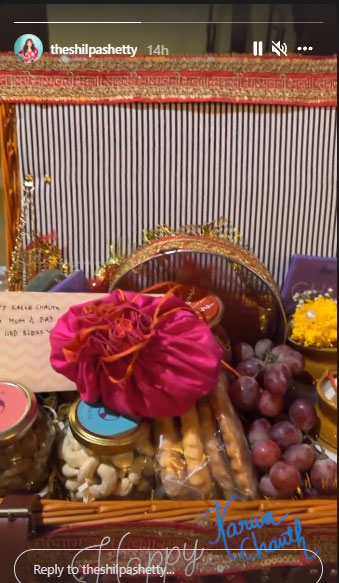 India Tv - Shilpa Shetty's post on Karwa Chauth 2021