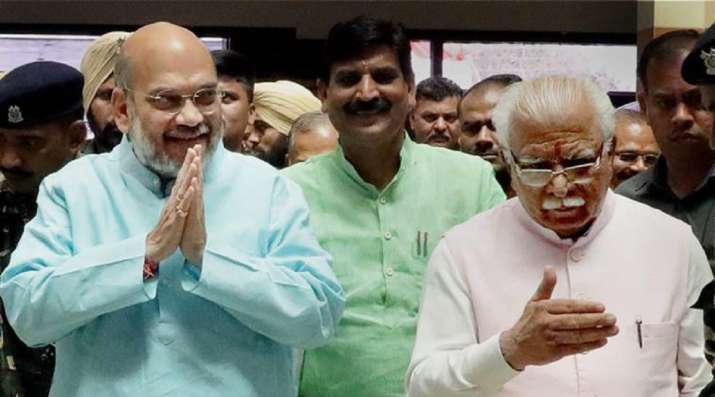 khattar meets Amit Shah