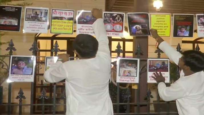 Kolkata: ISKCON Puts Up Posters Against Bangladesh Communal Violence ...