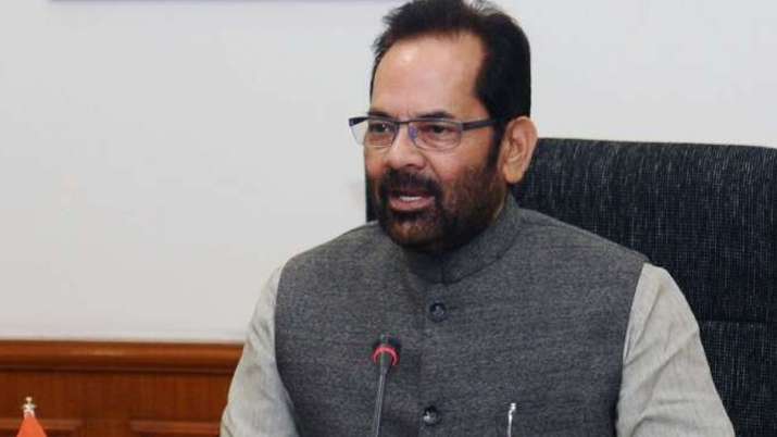 Union Minister Mukhtar Abbas Naqvi