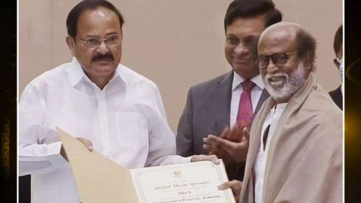 Rajinikanth receives the Dadasaheb Phalke Award
