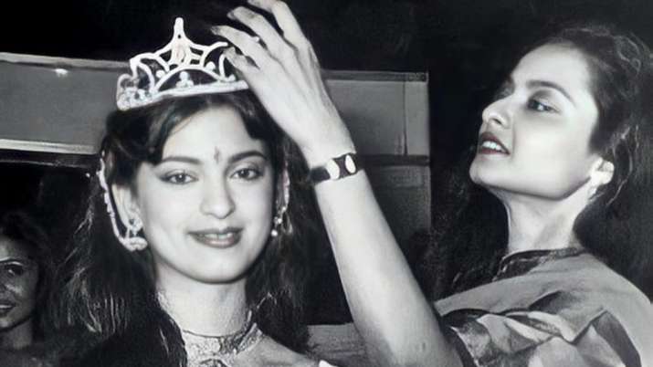 Foto Rekha yang memahkotai Juhi Chawla Miss India pada tahun 1984 menjadi viral, lihat di sini