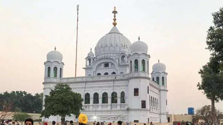 Kartarpur: A view of the shrine of Sikh leader Guru Nanak