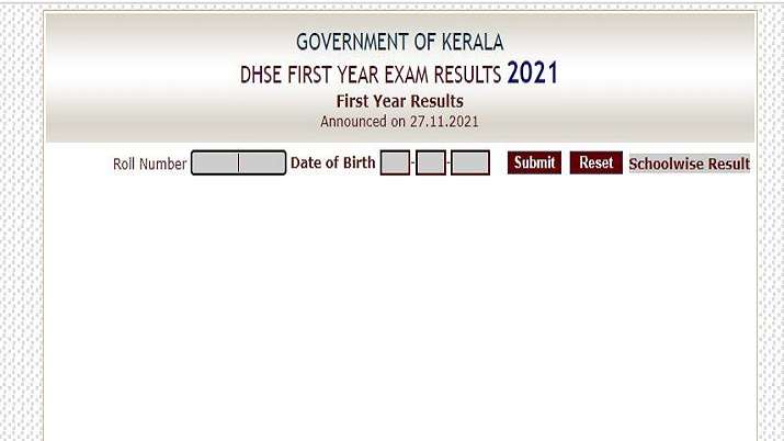 DHSE Kerala Plus One Result 2021 declared
