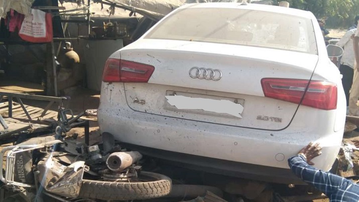 Jodhpur: Audi car crashes into huts; 1 dead, 8 injured