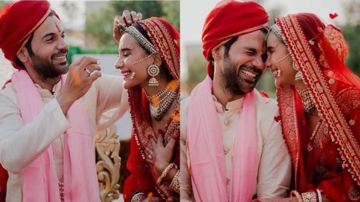 Rajkummar Rao ties the knot with Patralekhaa; see dreamy wedding pictures |  Celebrities News – India TV
