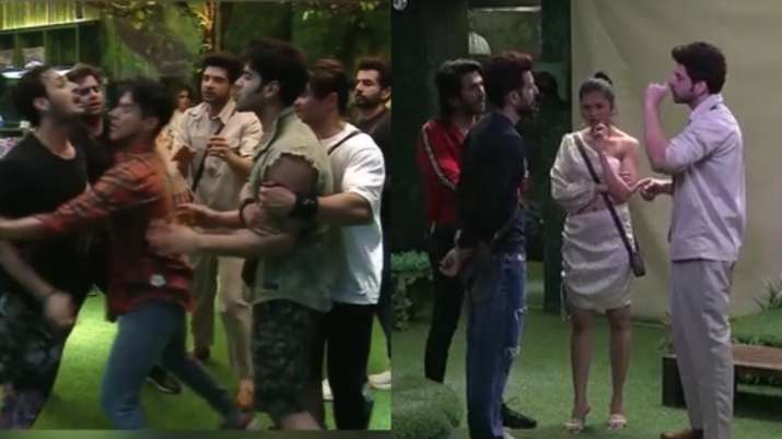 Bigg Boss 15 Highlights: Simmba pushes Umar into the pool;  Karan, Tejashwi, Vishal, Jai nominates Misha