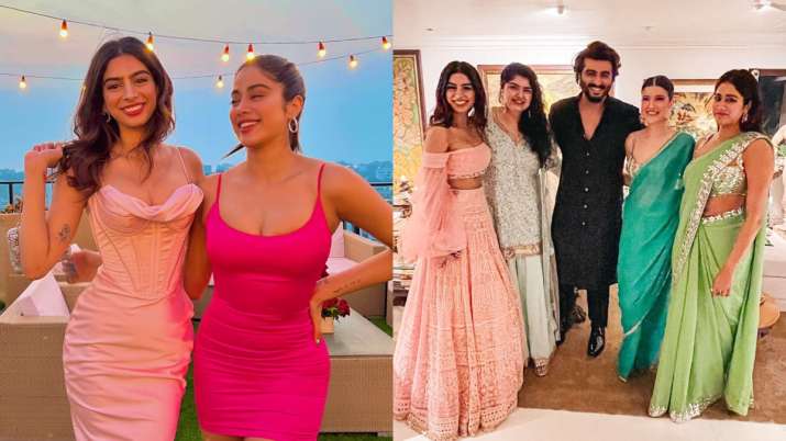 Janhvi, Khushi Kapoor ooze glam as they pose in pink for latter's birthday; Arjun Kapoor pens cute w