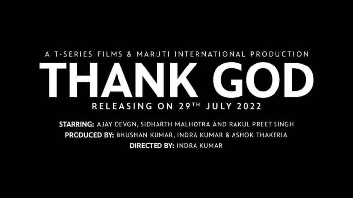 Buku ‘Thank God’ yang dibintangi Sidharth Malhotra, Ajay Devgn, rilis teater Juli 2022