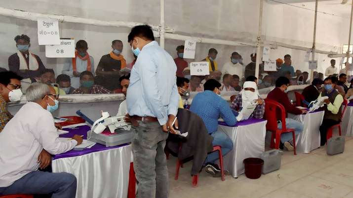 Scene at a vote counting centre. (Representational image)